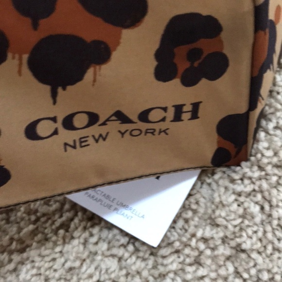 NWT! COACH wild beast Retractable umbrella - Picture 3 of 6